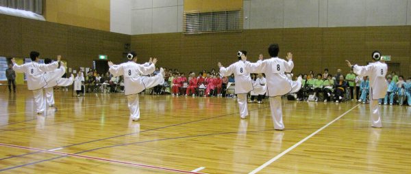 見事１位を獲得したチームももりんの演武