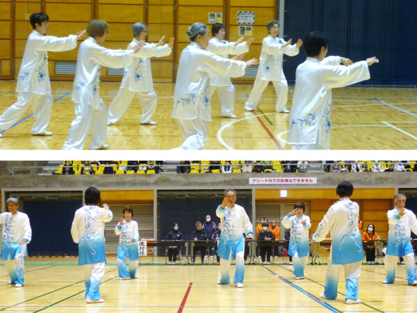 んりんピック県予選１位の古都（藤枝市）・（上）、ねんりんピック静岡市予選１位の清流の輝き（静岡市）・（下）