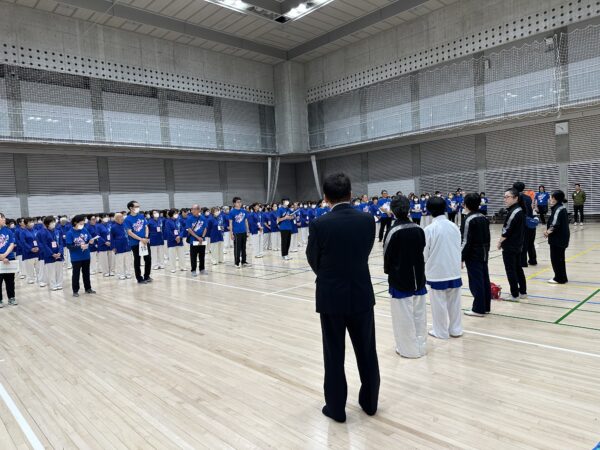 集団演武では綿密なリハーサルを行った