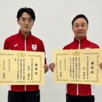 左から荒谷友碩選手、孔祥東コーチ