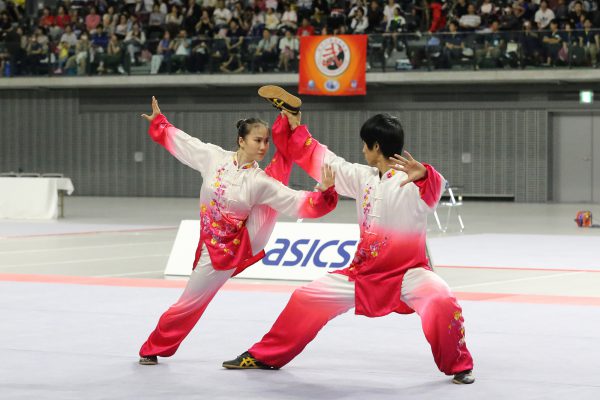 前回大会の中国武術代表団による特別演武