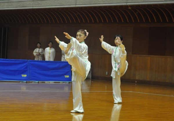 新種目、ペア24式太極拳（自選）での息のあった華麗な演武