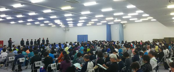 公認Ａ級指導員の試験会場には多くの受験者が集まった