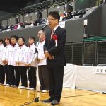 岡山県連盟交流大会01_加藤勝信衆議院議員挨拶