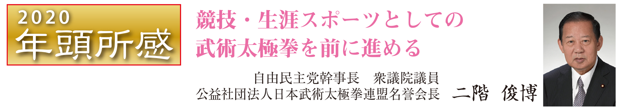 競技・生涯スポーツとしての 武術太極拳を前に進める