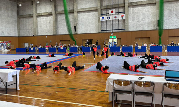 知覧太極拳スポーツ少年団による集体