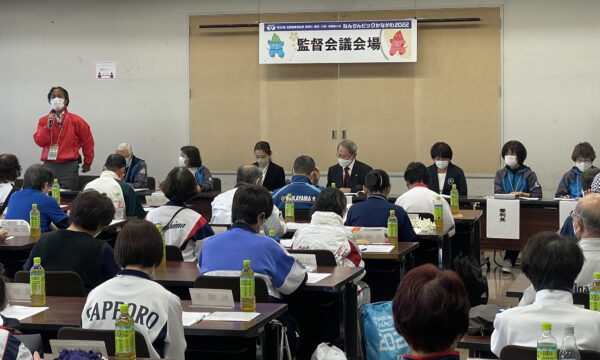 大会前日の監督会議の様子