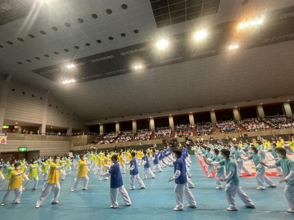 神奈川県武連の集団演武でフィナーレ