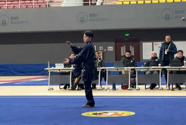 試合形式による全套演武（川村心輝選手）