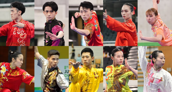 両大会の日本代表内定選手たち（左上から名簿順アジア競技大会→ユニバーシティゲームズ）