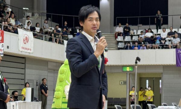 櫻本直樹野洲市長からの歓迎のことば