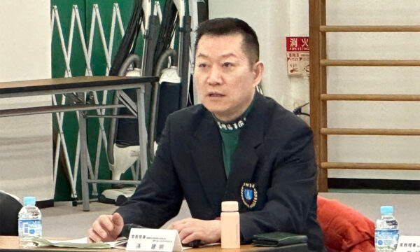 業務執行理事報告を行う孫建明常務理事