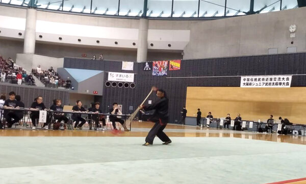 迫力ある演武に会場が沸く