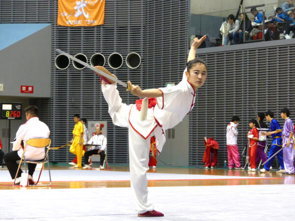 美しい太極拳の演武やカンフー映画さながらの迫力満点の演武がみられる