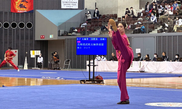 煌びやかな表演服と美しい演武に観客も息を呑む