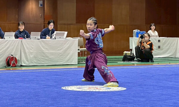 力強い演武に多くの観客が注目