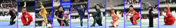 昨年の自選難度競技で上位成績をおさめた選手たち