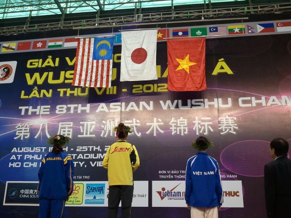 2012年アジア武術選手権（ベトナム）太極拳金メダル獲得